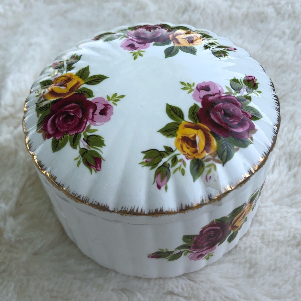 Cottage Rose Trinket box